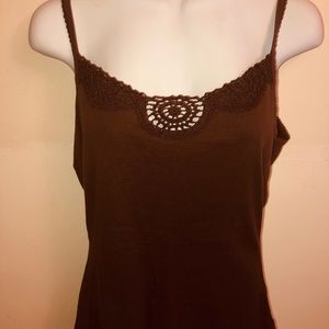Brown tank top